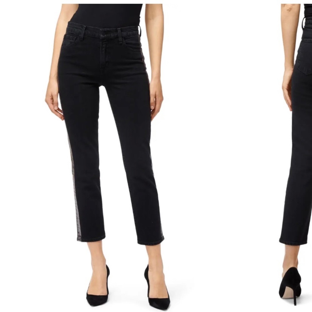 J Brand Ruby High Rise Crop Cigarette Jeans